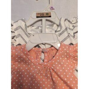 Baby Girls Size 6-9 Mos. Chick Pea Brand NWT Set Of 2 Sleeveless Summer Rompers